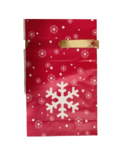 Коледна найлонова торбичка с панделка #3 - 85 х 60 х 230 мм