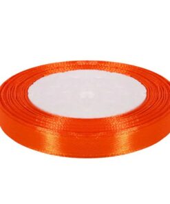 Сатенена лента оранжево 1 см - 22 м