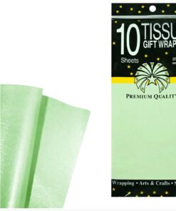 Тишу хартия – светло зелена(сатен) – 10 листа пакет – 50х70
