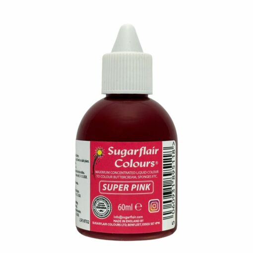 Течна концентрирана боя Super pink Sugarflair 60 ml