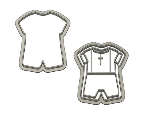 Комплект Резци Бебешка костюм с отпечатващи детайли (от две части )