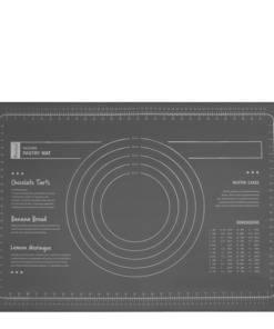 Силиконова подложка за месене и точене 65х45см. ANTHRACITE