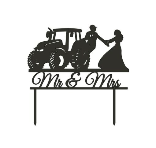 Топер Mr & Mrs#12 с трактор