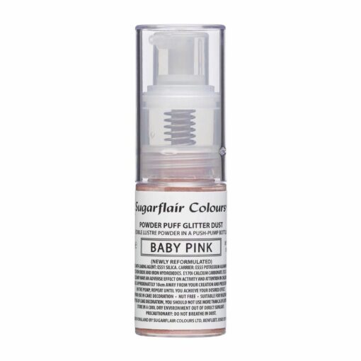 Sugarflair - Baby pink - glitter dust - 10g