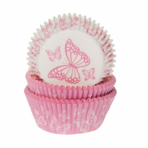 House of Marie кошнички за мъфини - Пеперуди асорти - 50бр