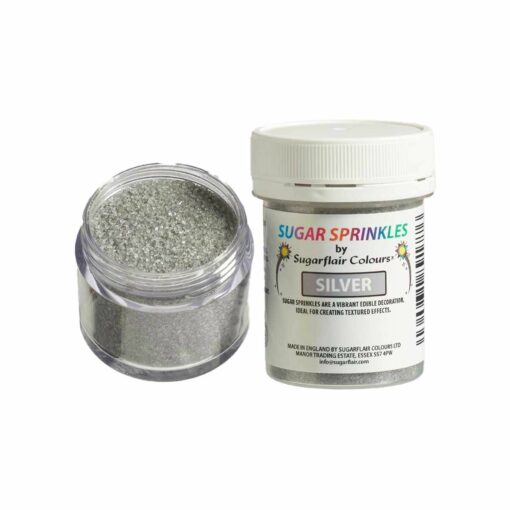 Sugarflair Сребърна захар Silver– 40 гр