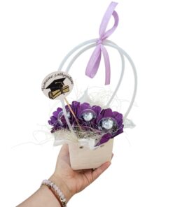 Подаръчен комплект с 3 бр бонбони LINDOR EXTRA DARK “Честито завършване”