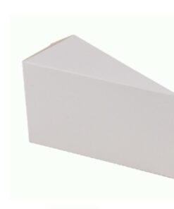 Парче /заготовка/ за картонена торта бяла - 13 х 7.5 см