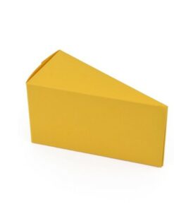 Парче /заготовка/ за картонена торта жълто- 13 х 7.5 см
