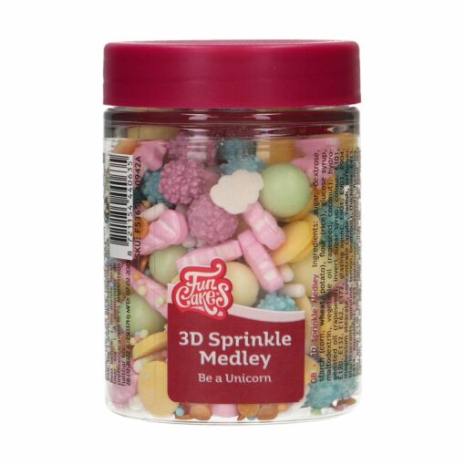 FunCakes 3D Sprinkle Medley - Be a Unicorn / Еднорози 70 г