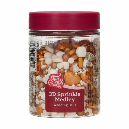 FunCakes 3D Sprinkle Medley - Wedding Bells / Сватбен микс 70 г